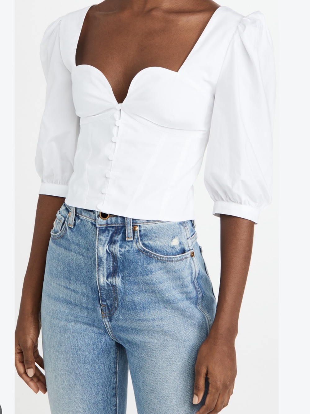 NWT Jonathan Simkhai Thea Oxford Blouse